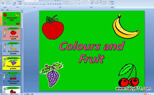 colours and fruits