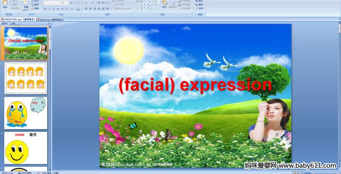 ׶԰Ӣμ(facial) expression